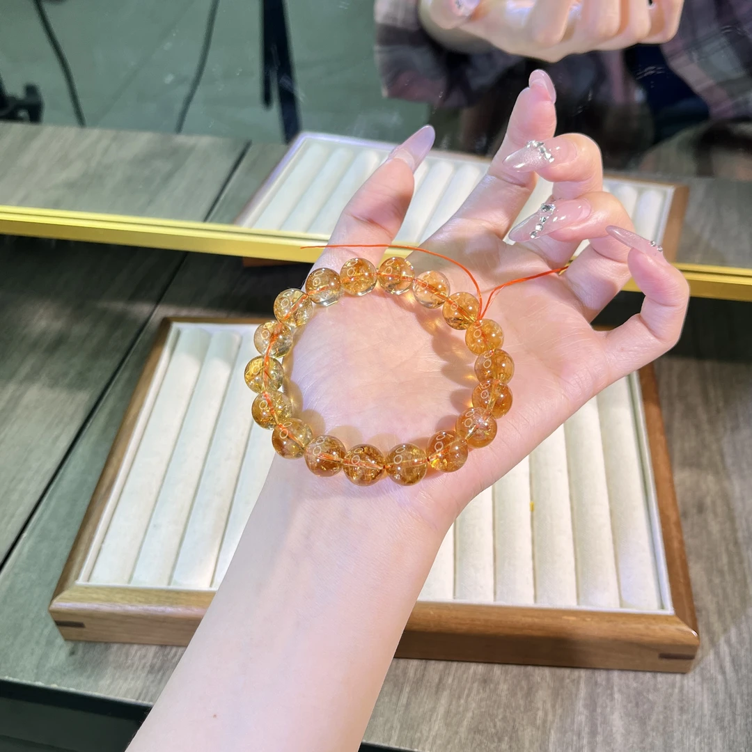 天然暴力黄塔晶金字塔水晶招米米