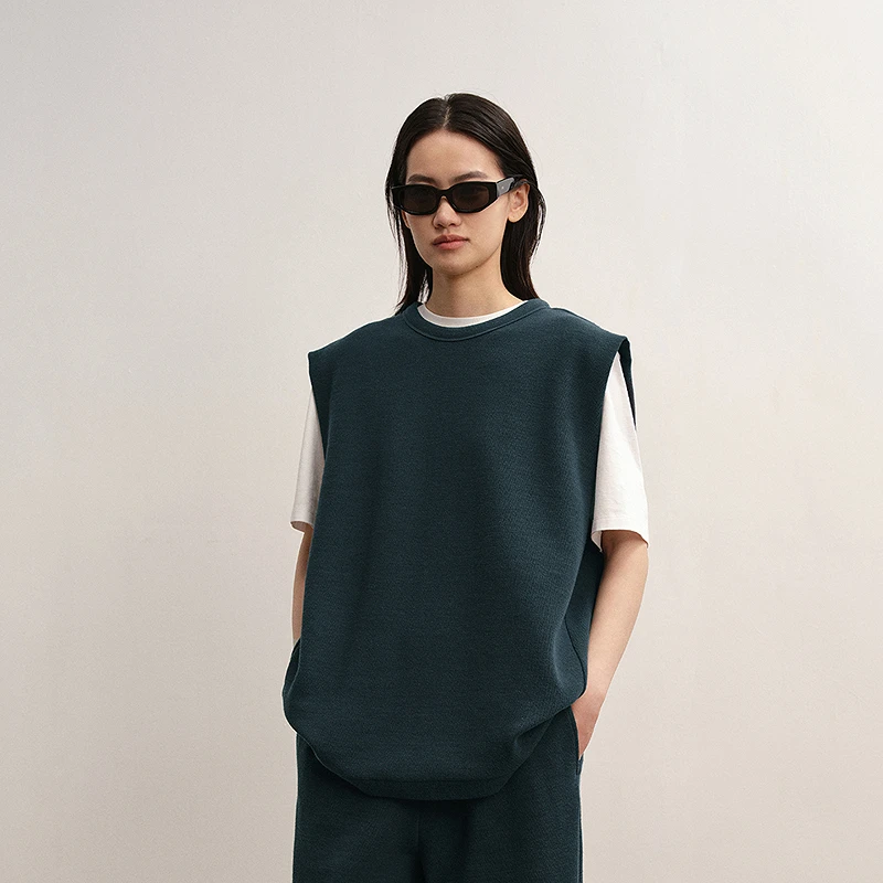 【商场同款】LESS2025秋新款无袖圆领休闲简约长款背心2P8014600