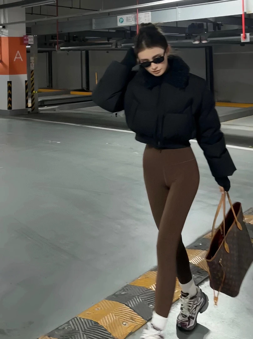 韩版复古休闲风棉衣棉服女冬季2025新款毛领显瘦百搭面包服外套潮