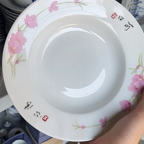 陶瓷8寸手绘盘一个