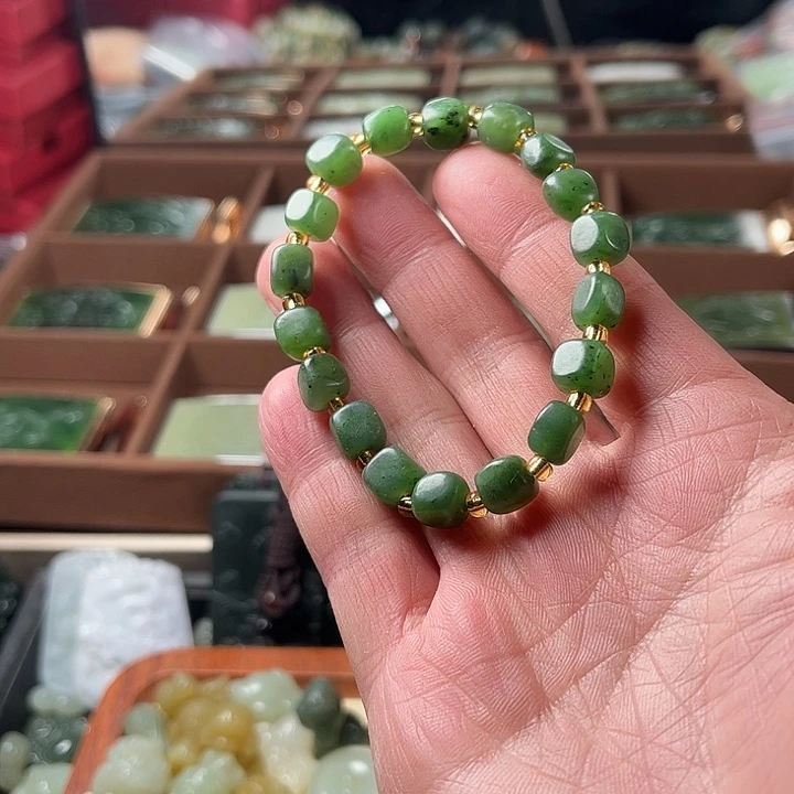 和田玉未镶嵌手链