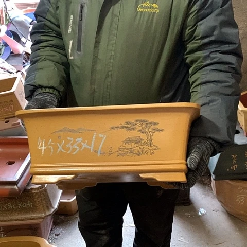 紫砂花盆手工制作