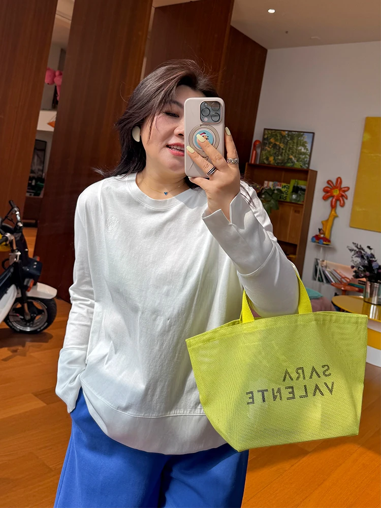 置顶白T/胖mm大码 新中式风格 春天百搭白打底~