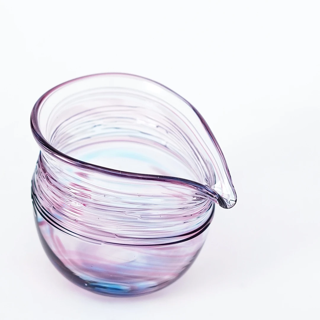 识云琉璃时间的线公道杯（瑞紫）纯手工高端日式分茶器