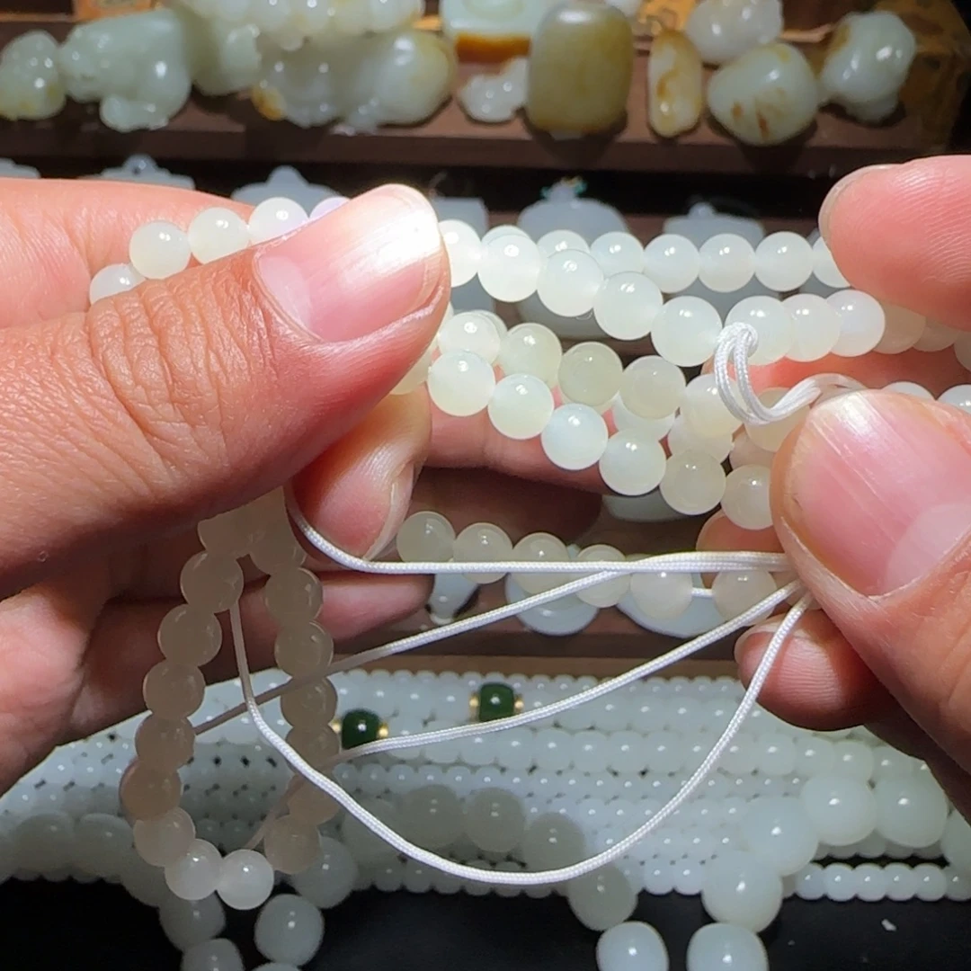 和田玉未镶嵌手链