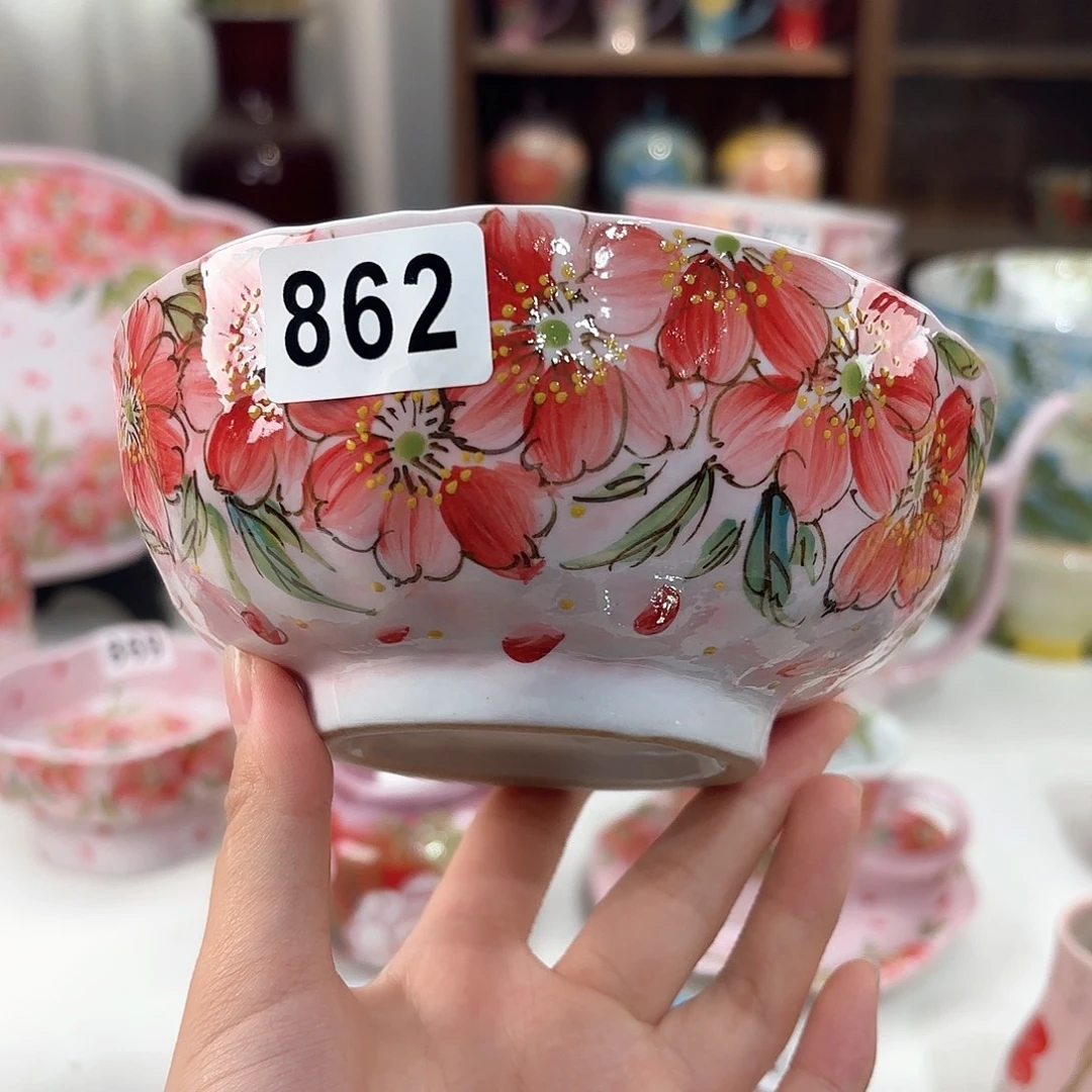 景德镇手绘高温釉下彩陶瓷茶具
