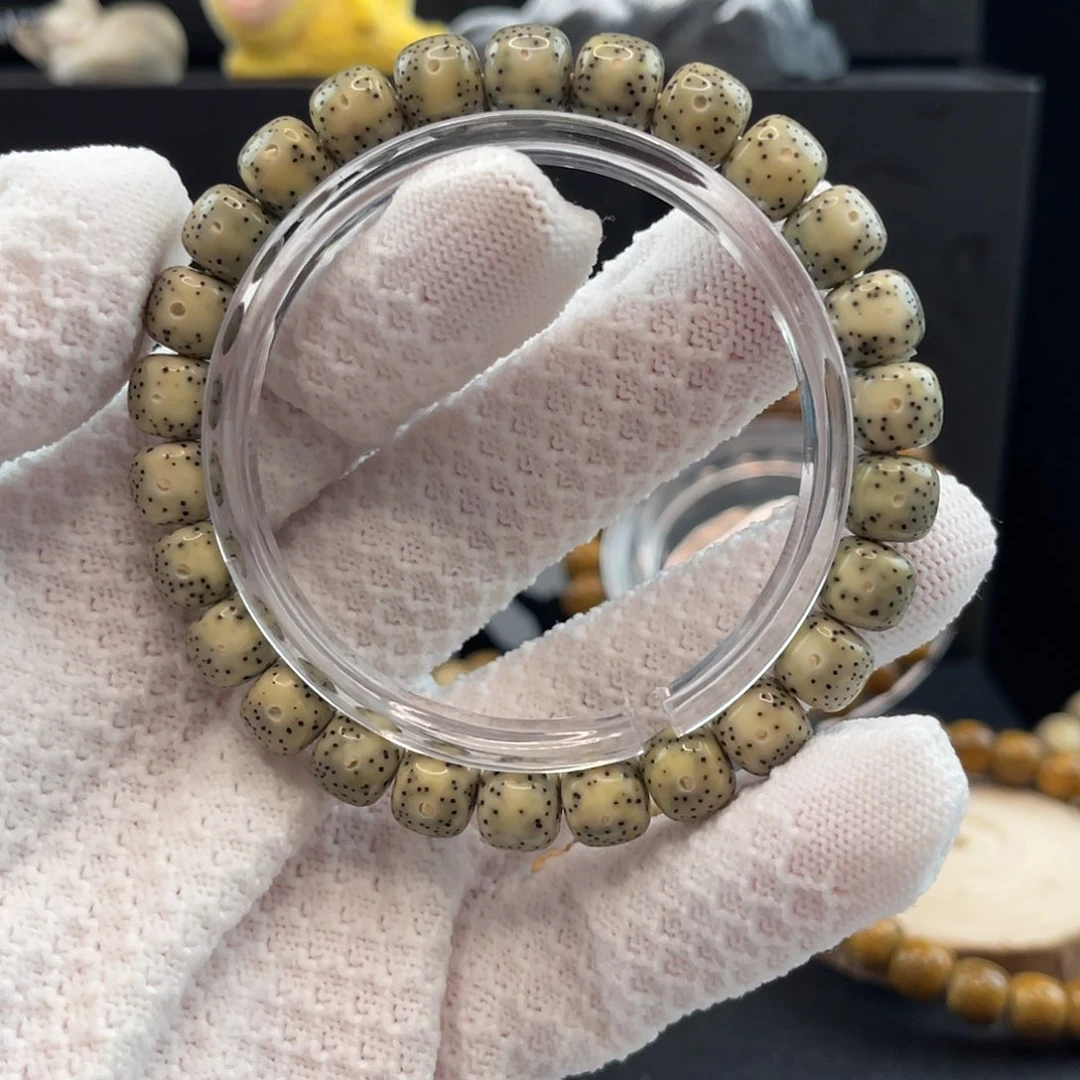 我***用星月菩提手串石玉青花星点货9×8