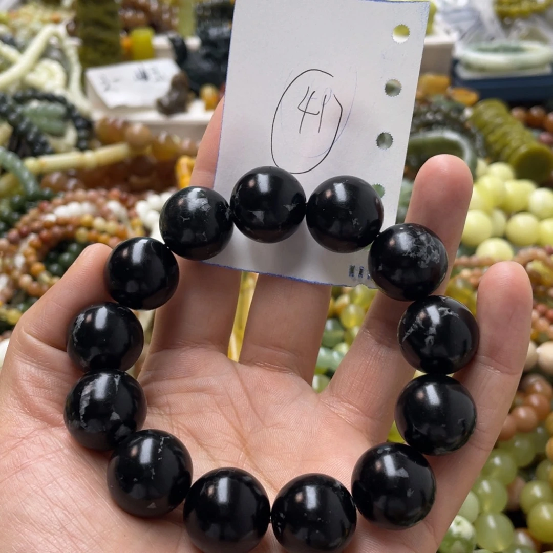 蛇纹石玉手链未镶嵌