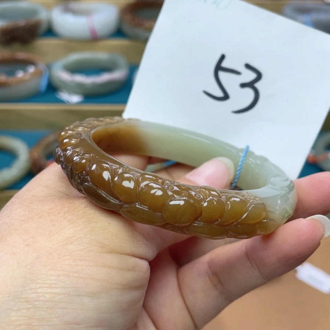 未镶嵌手镯和田玉圈口57