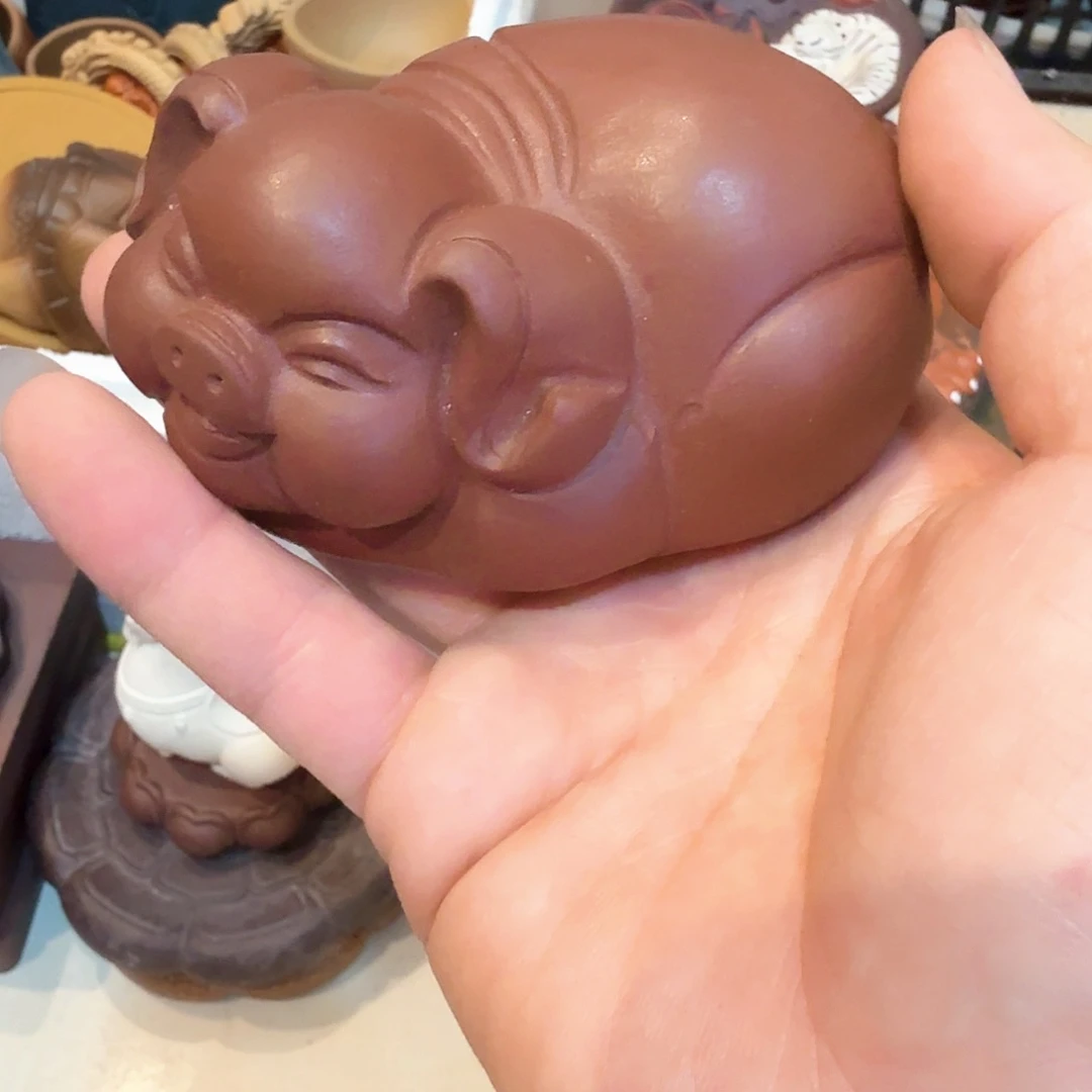 常***友紫砂茶宠雕塑瑕疵茶宠