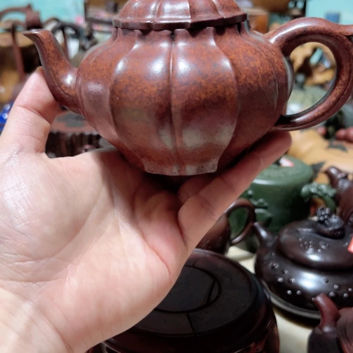 茶壶紫砂紫砂壶收藏起来了！