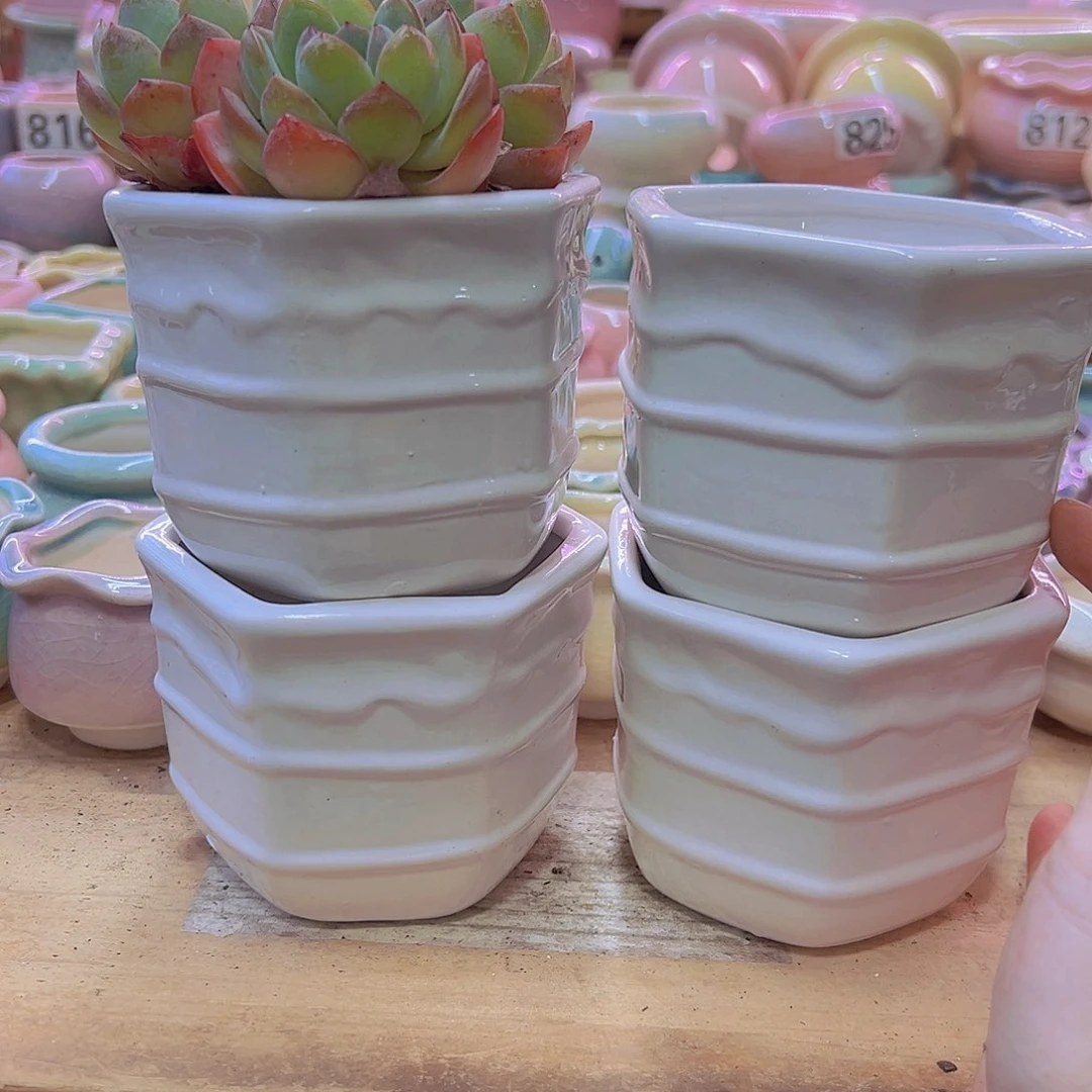 陶瓷花盆当场满12包邮