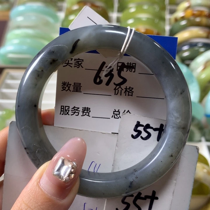 蛇纹石玉手镯未镶嵌635