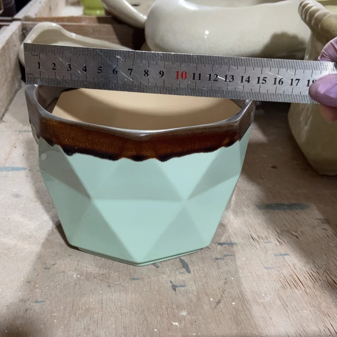 红陶高温陶瓷花盆