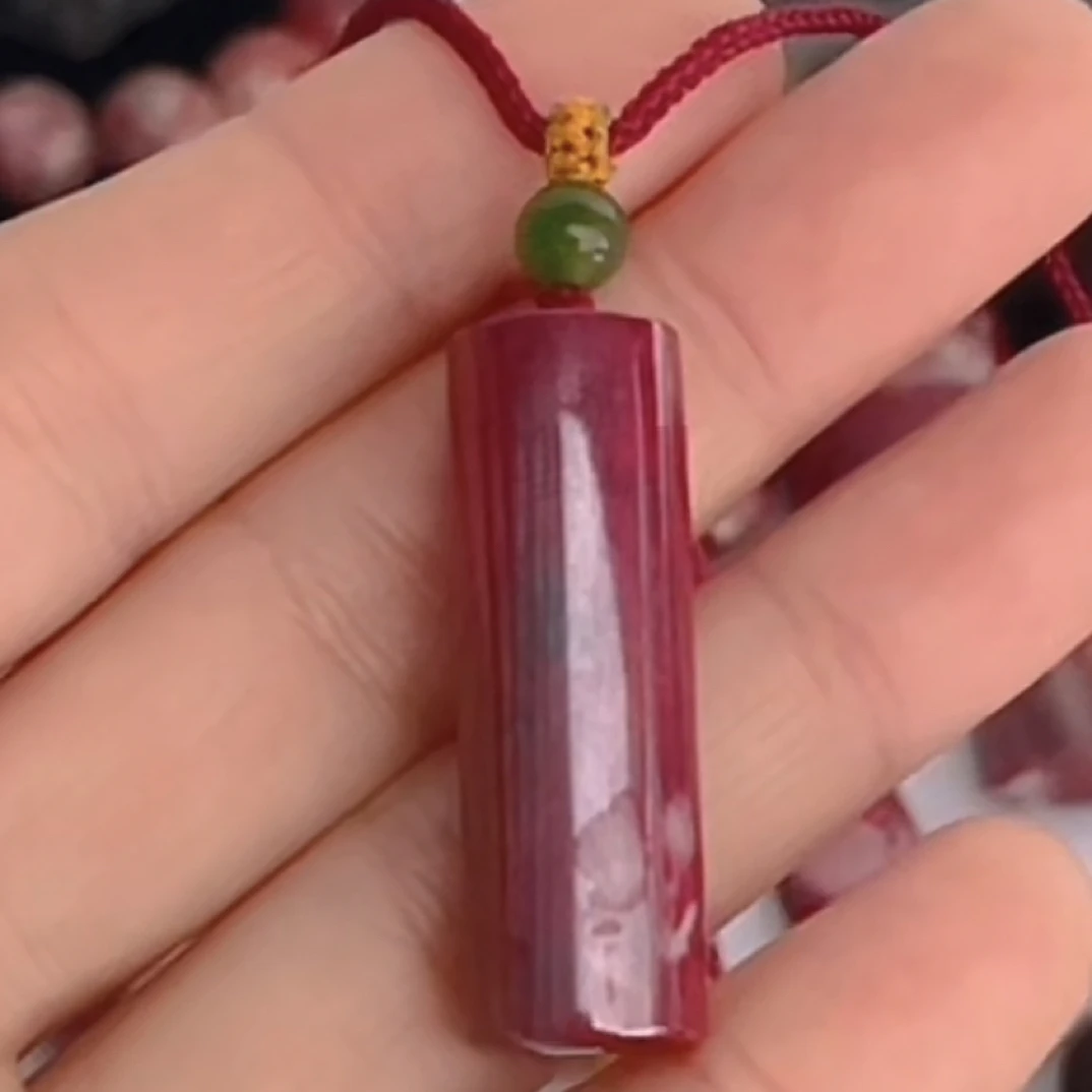 天然辰砂天然朱砂原矿原切桶珠路路通