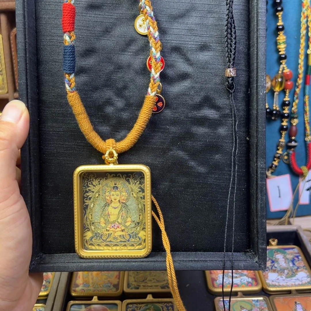 焰***火吊坠美丽的唐卡结缘