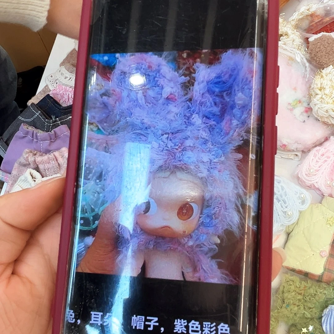 兔耳朵，针织帽帽，角角子