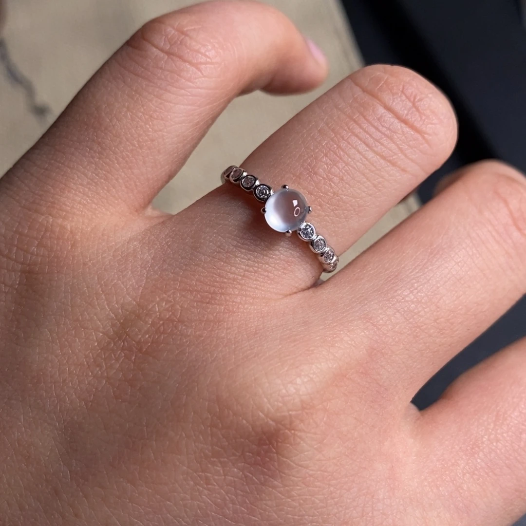 翡翠银S925镶嵌颈饰卡5.4-5-3.3