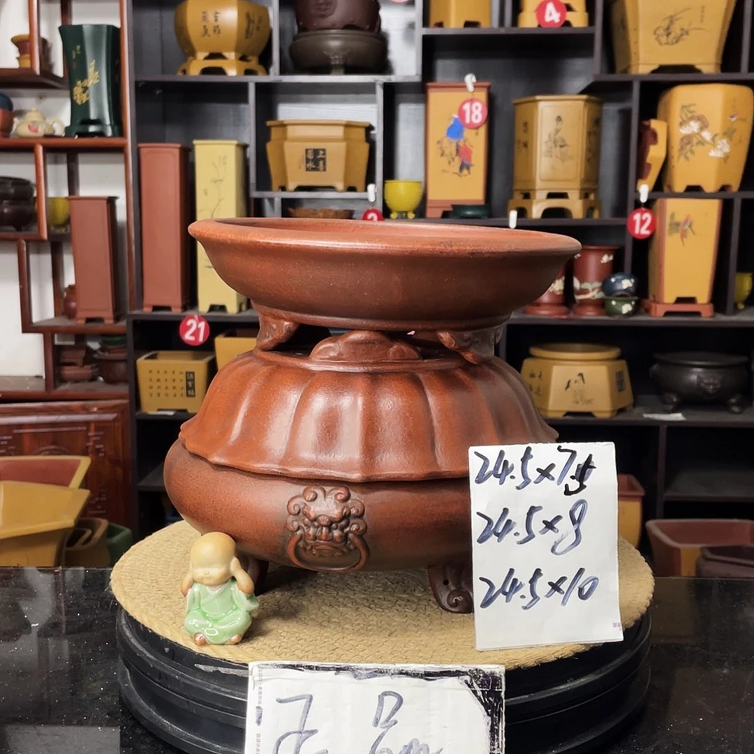 紫砂花盆-婉秋紫砂