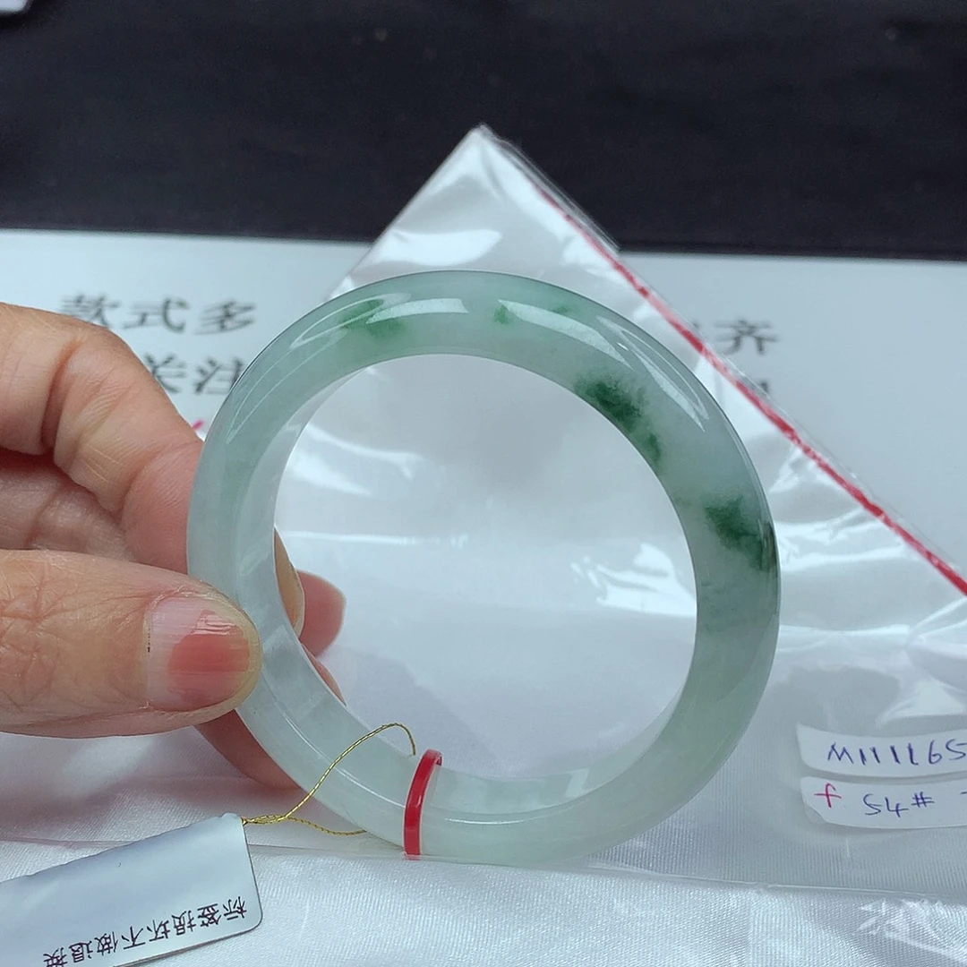 翡翠手镯未镶嵌54圈1165