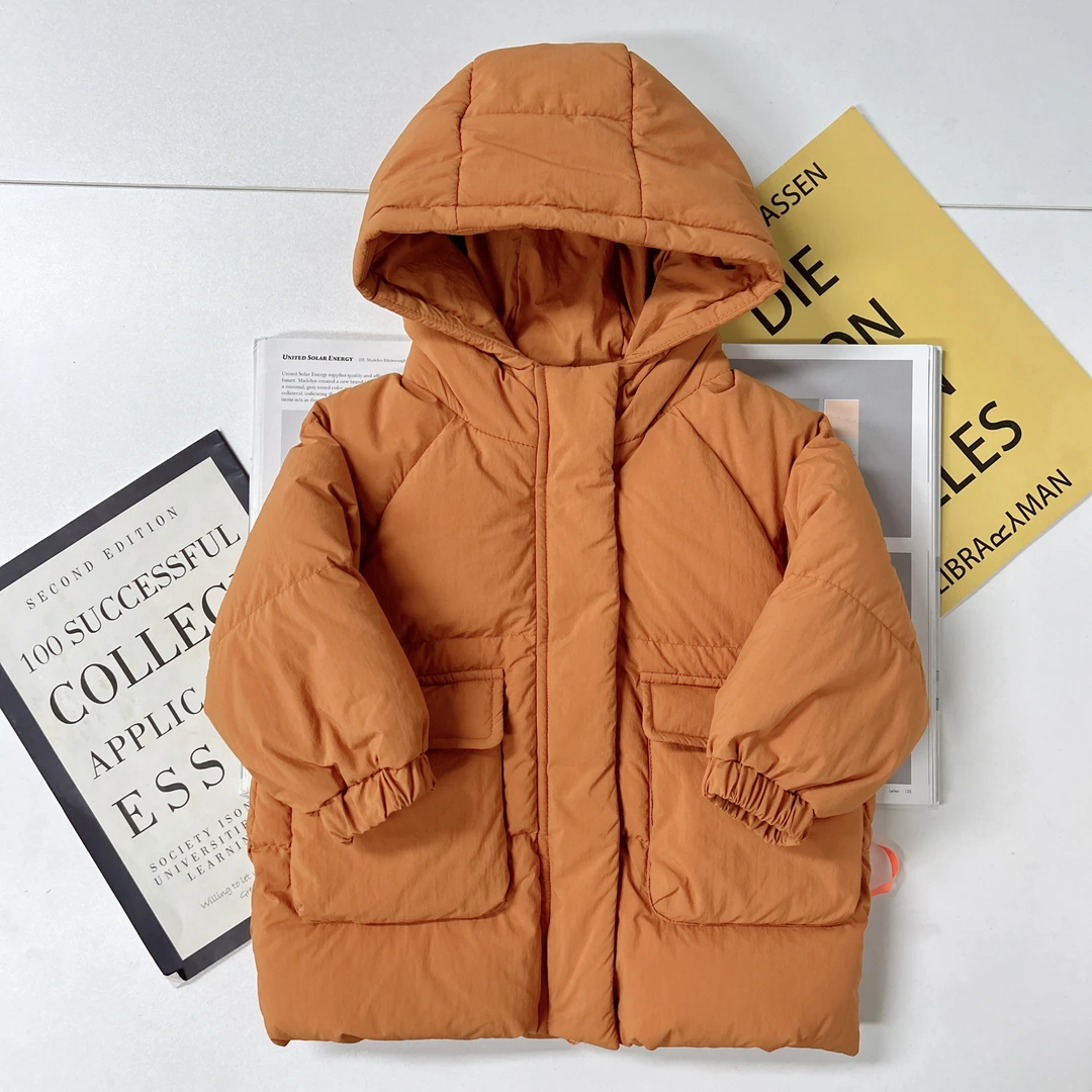 【三防石墨烯长款羽绒服 】婴儿童衣服宝宝羽绒外套秋冬白鸭绒I9