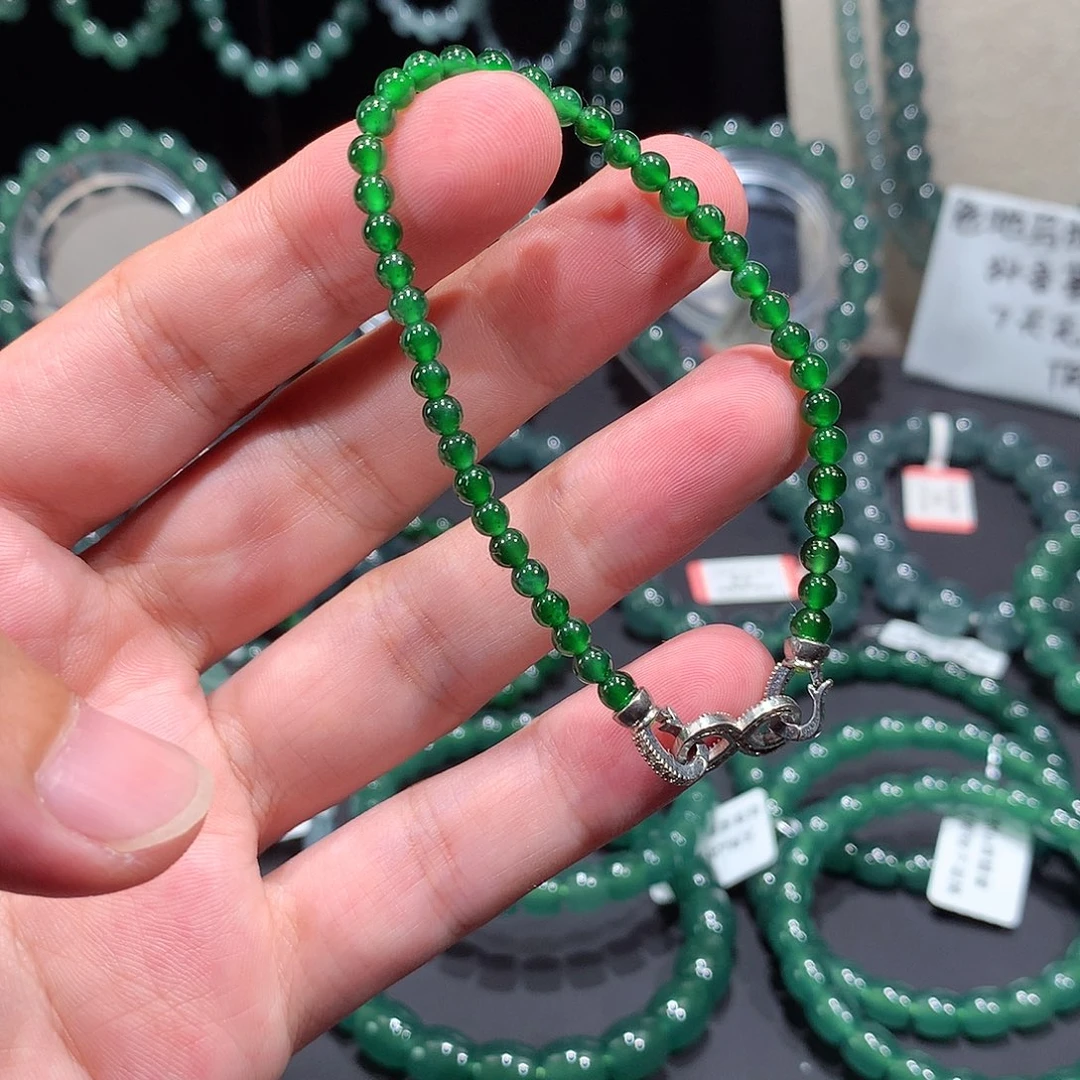 未镶嵌手串翡翠天然a货翡翠手串4