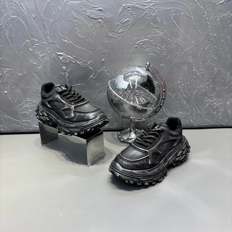 秋季2091男鞋时尚低帮厚底增高舒适经典做旧复古休闲运动老爹鞋男