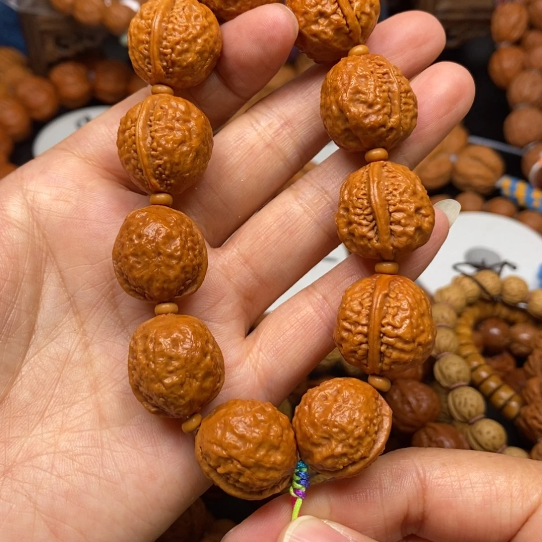 桃核手串鱼籽纹元宝