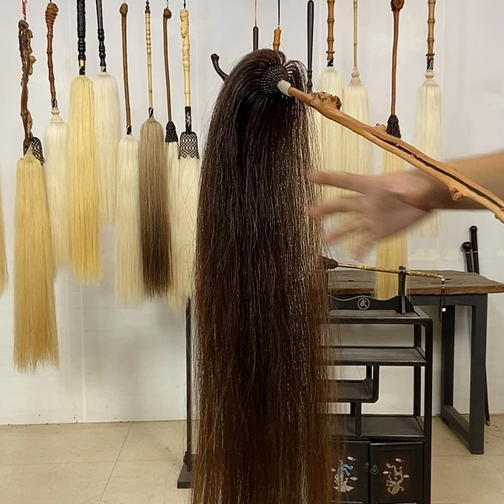 纯手工制作马尾拂尘