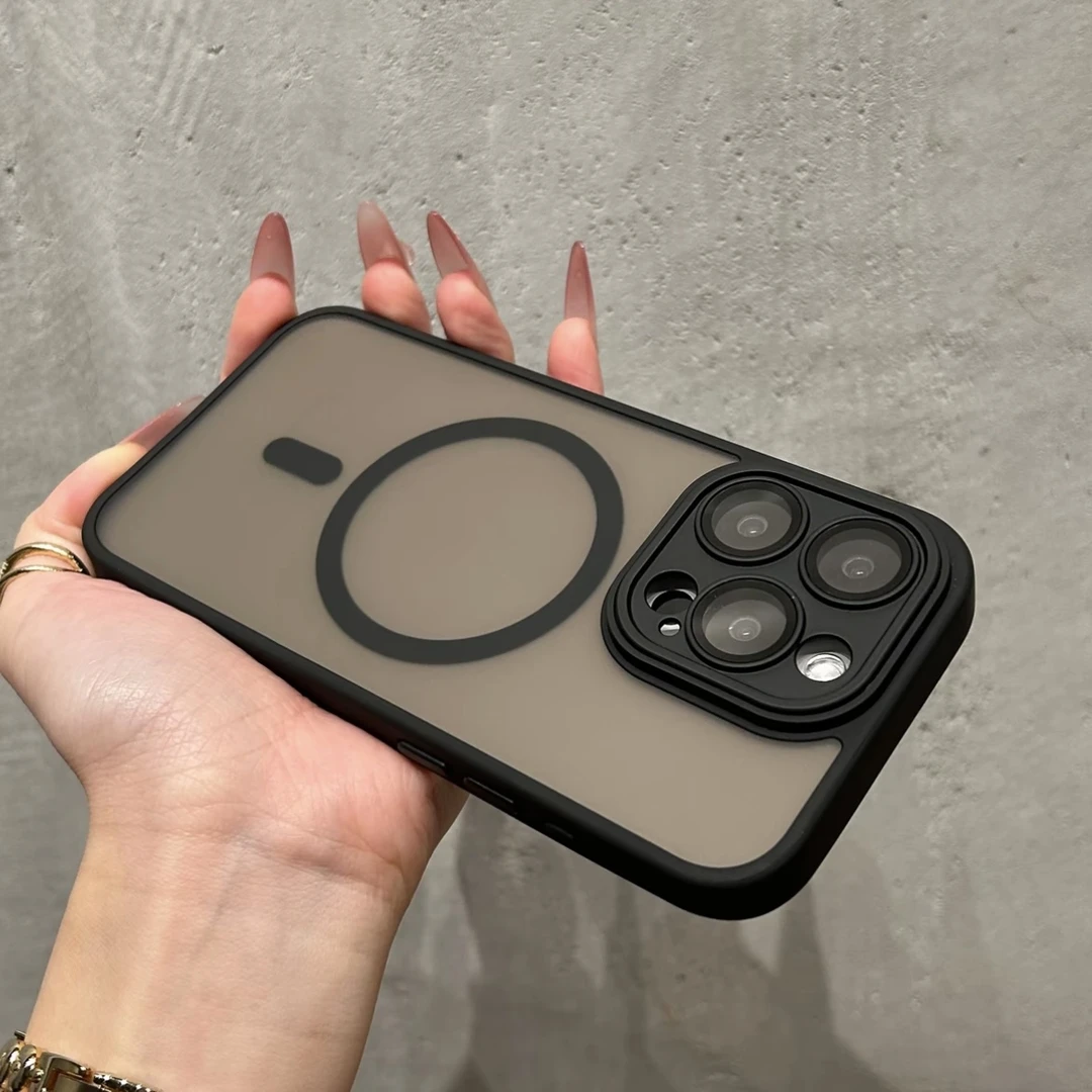 适用苹果16promax手机壳iPhone15硬壳14全包防摔13磁吸简约12磨砂