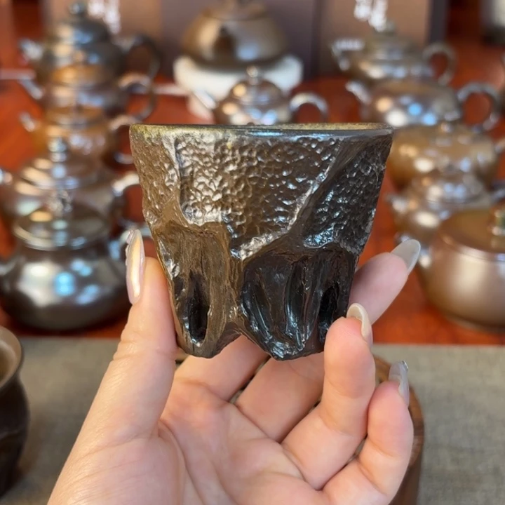 100cc纯手工制作直播间福利微瑕柴烧杯子