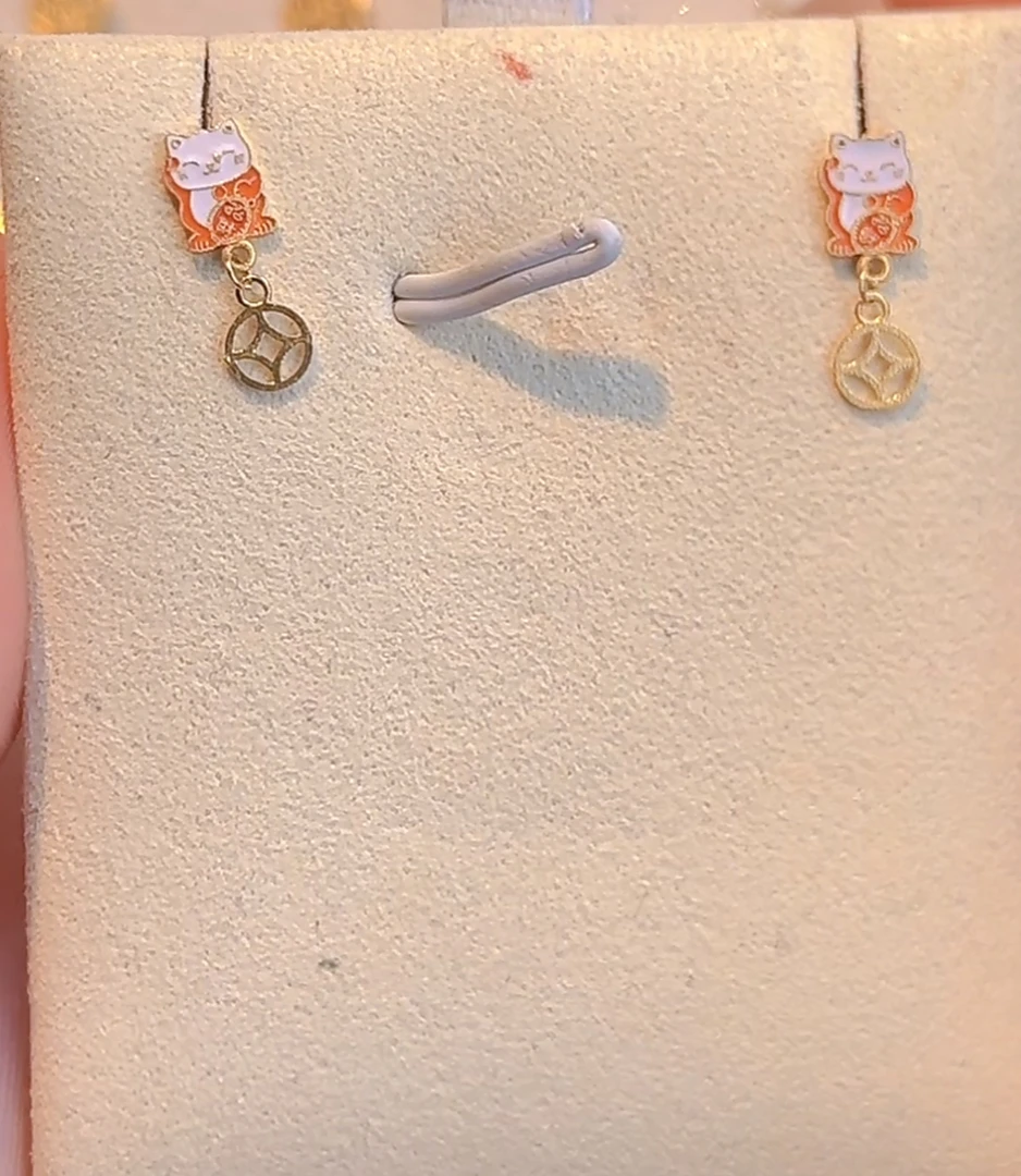 猫猫-18k金耳钉款