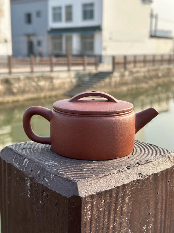 中槽清汉瓦壶200ml半手工制作宜兴原矿手工紫砂壶实用家用茶器具