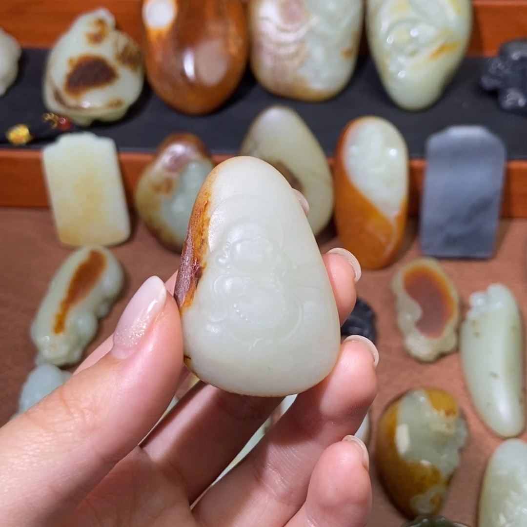 和田玉未镶嵌挂件