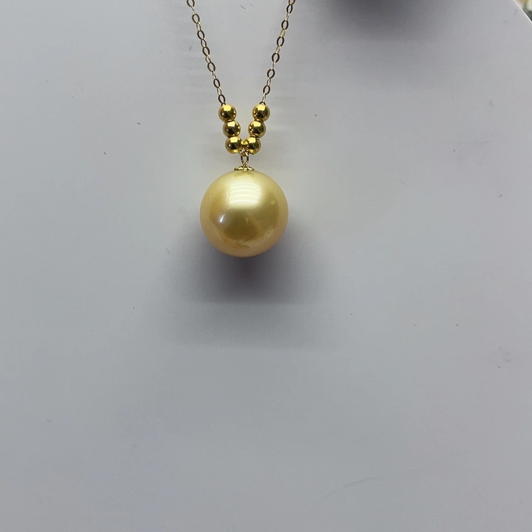 海水珍珠18K金镶嵌颈饰