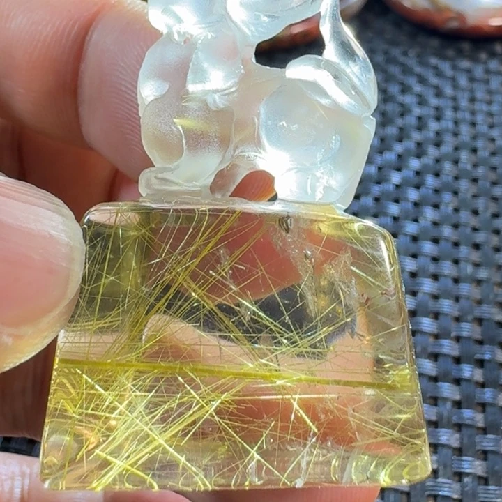 水晶吊坠(不含链)未镶嵌芷*