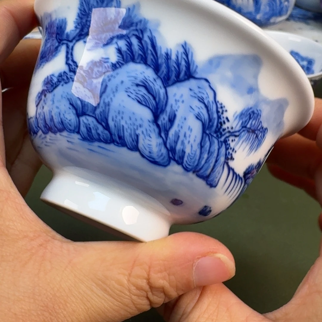 陶瓷景德镇纯手绘茶具圆圆203