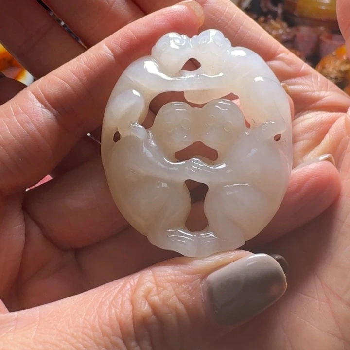 和田玉未镶嵌挂件