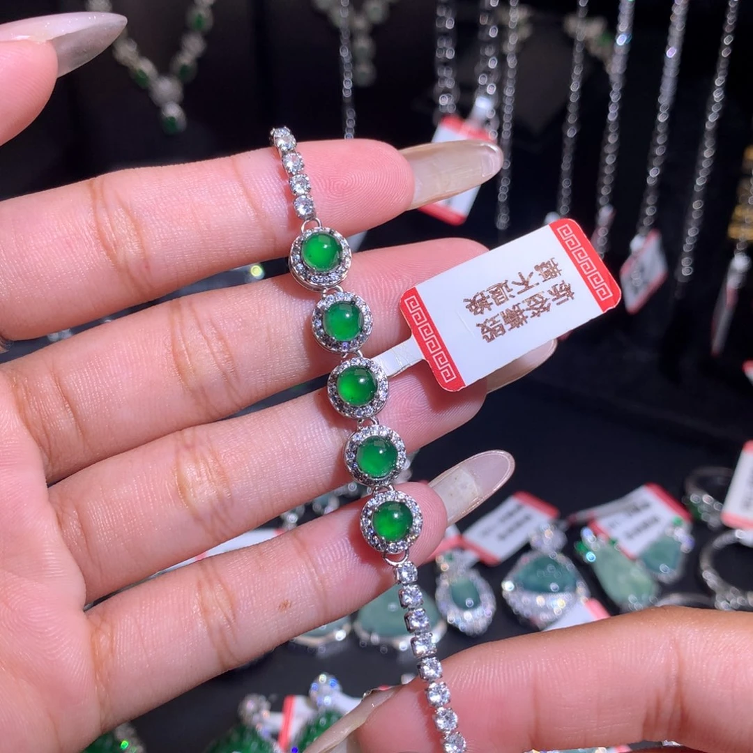 翡翠未镶嵌手链手链