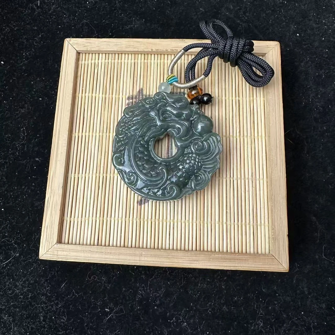 和田玉鱼化龙吊坠0274