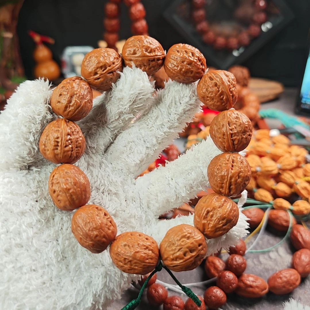 手串文玩核桃桃心手持楸子核桃手串