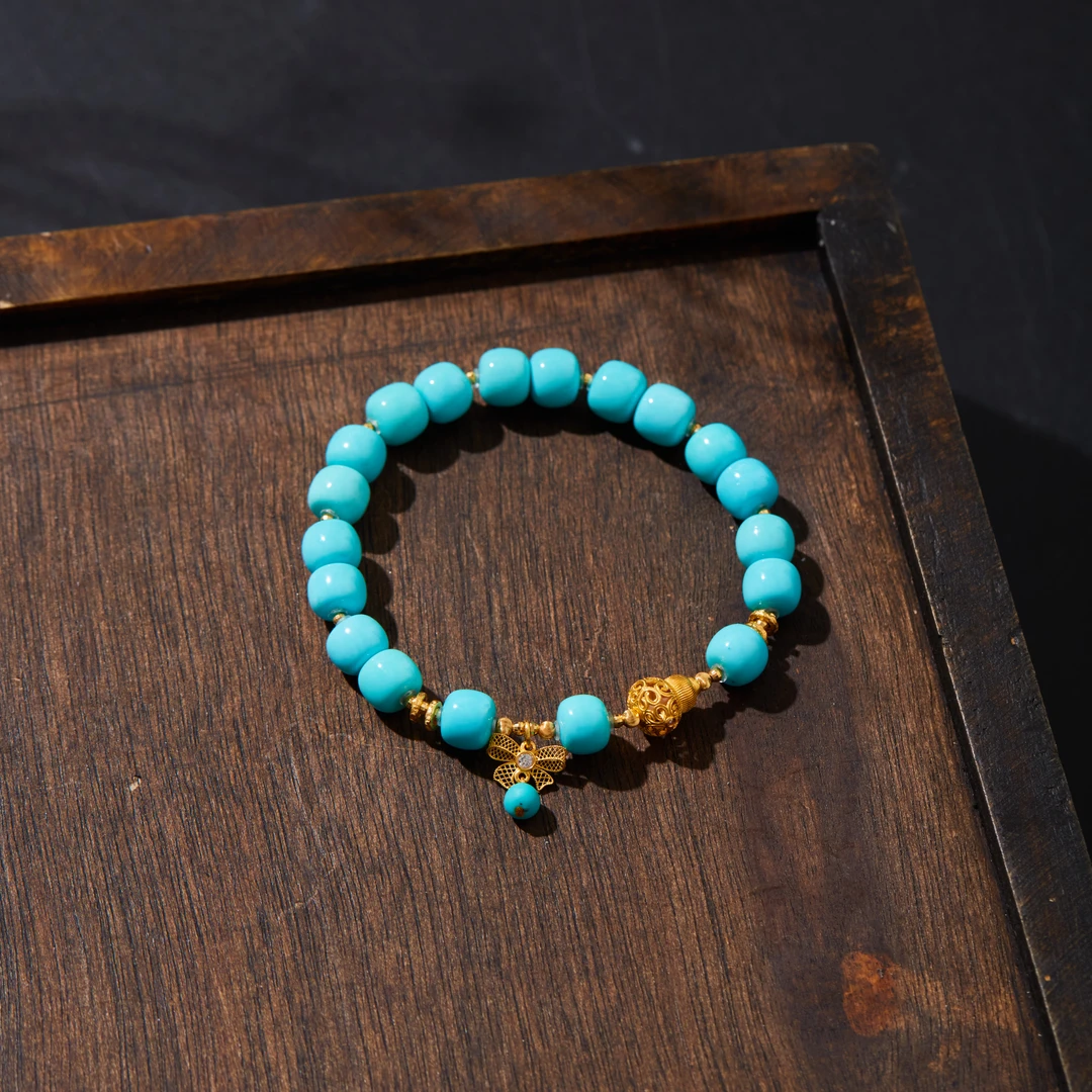 【云上雅岚】18K绿松手链多样性发一#XYGD273401-C