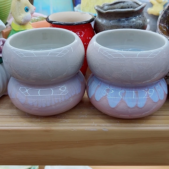 有孔，满10元发货多肉陶瓷花盆