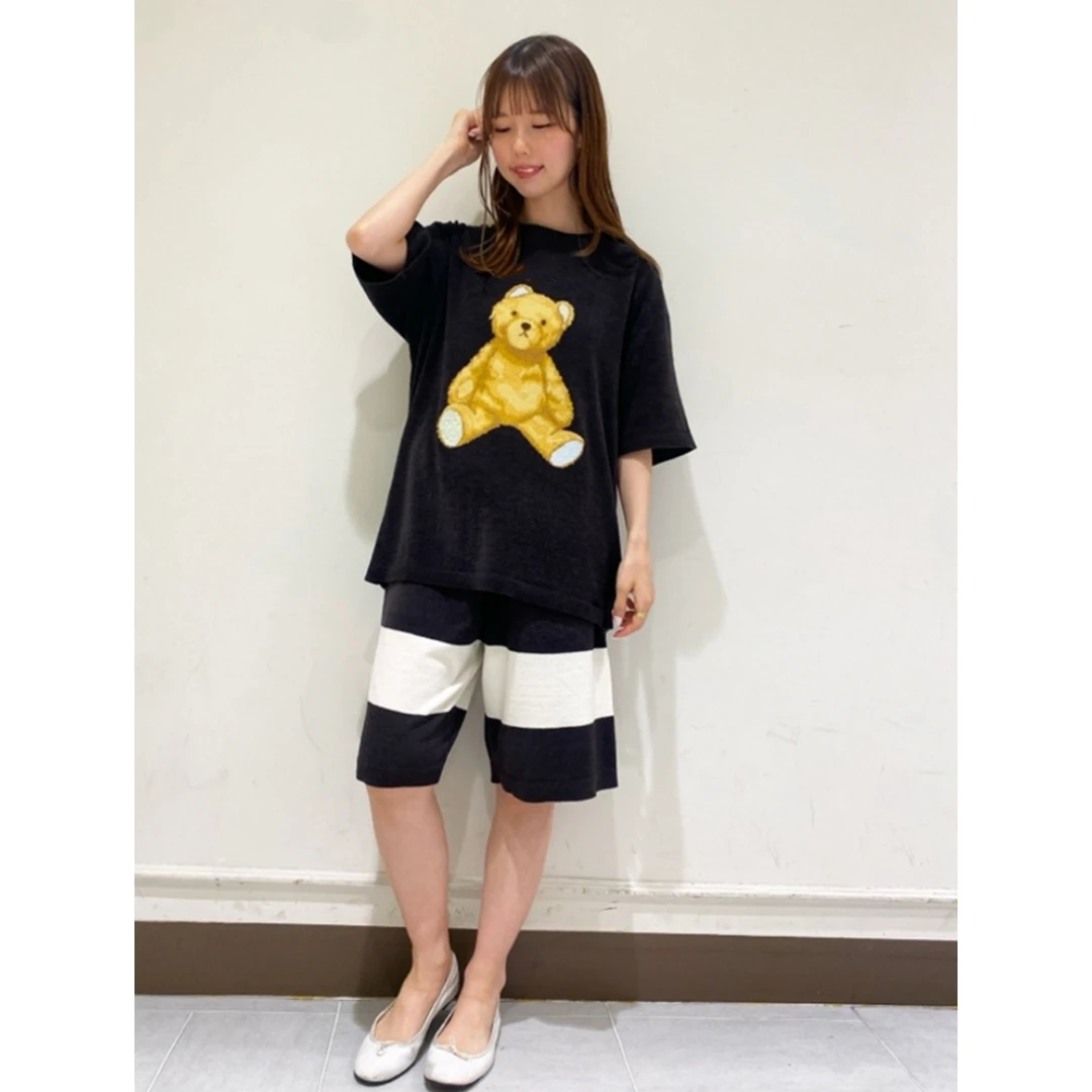 【小E家】春季上新 G 男女同款睡衣半边绒小熊舒适套头衫时尚休闲