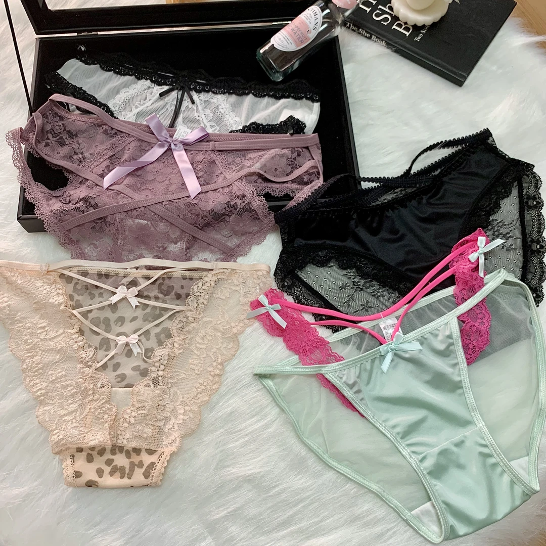 5条装混搭款福利组合，蕾丝冰丝绵女士内裤NO退No换，80-130穿PPP