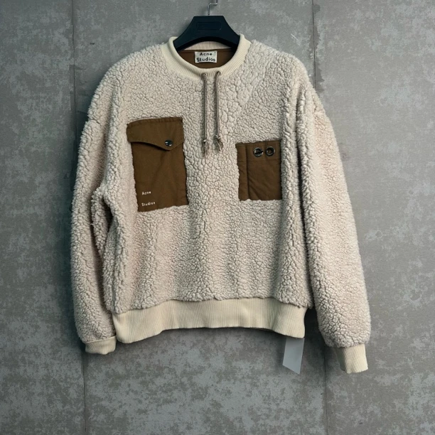未使用 Acne studio XS*1/acne双口袋圆领卫衣/14254/JP