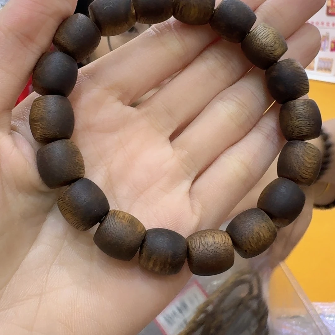 手串沉香绿奇楠1.2单圈多样性发一条