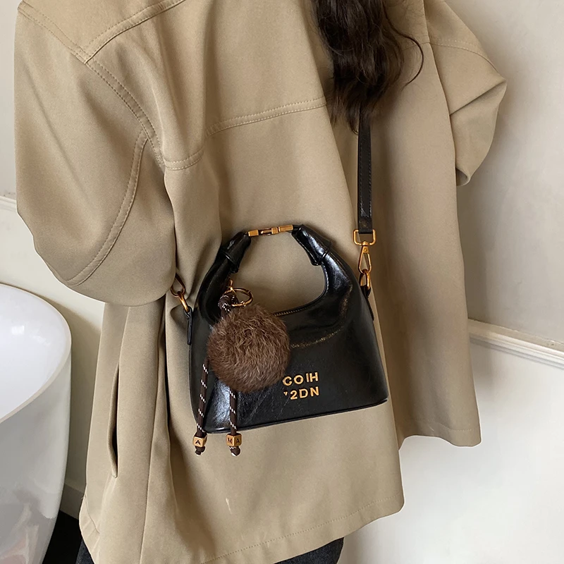 新款老钱风饭盒包包秋日多巴胺配色高级百搭洋气手提斜挎包包