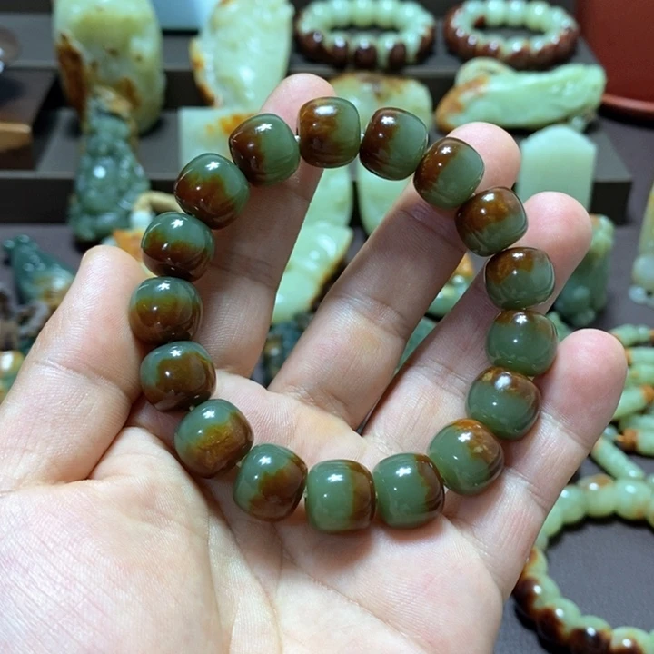 手链未镶嵌透闪石质玉手串卡13