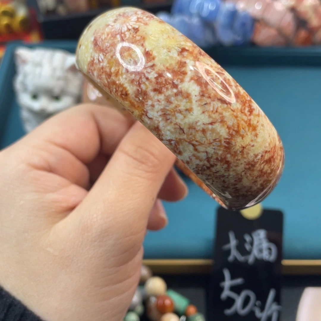 未镶嵌手镯硅化玉